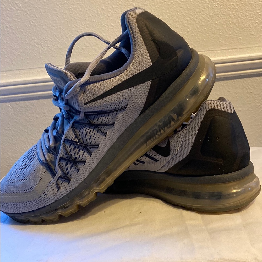 Men's Gray Nike Air Max Shoes - Picture 3 of 6